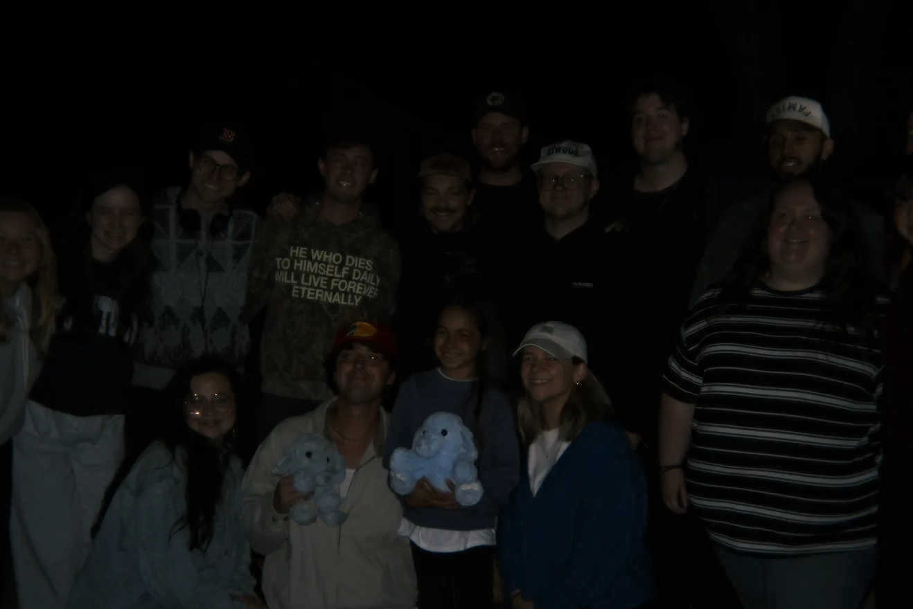 The Dream House cast and crew gathered together after filming